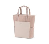 Kapten & Son Lindby Sac à dos velours côtelé rose 18 L | Sac et sac à dos 2 en 1 | Avec fixation pour valise, compartiment pour ordinateur portable, porte-bouteille | Sacs à main portés dos Femme