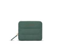 Kapten & Son Louvre Cloud Small Pine Green Portefeuille pour femme avec compartiment pour la monnaie et 6 compartiments pour cartes 9,5 x 11,5 x 2,5 cm