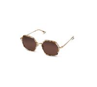 Kapten & Son Lunettes de soleil 'Amsterdam Edge Toffee Tortoise Brown' marron / or / transparent, Taille One Size