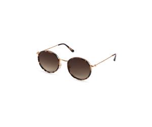 Kapten & Son Lunettes de soleil 'Amsterdam Umber Tortoise Brown' ocre / brun foncé / or / noir, Taille One Size