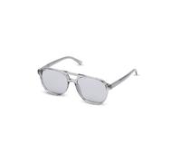 Kapten & Son Lunettes de soleil 'Zurich Oversize' gris / argent, Taille One Size