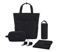 Kapten & Son Set de sacs à langer Lindby 4 pièces, compartiment pour ordinateur portable noir