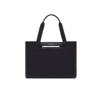 Kapten & Son Vaasa Panier de courses noir 25 l | Cabas noir stable | Avec jeton de chariot et compartiment magnétique | Matériau intérieur lavable | Compagnon élégant au quotidien | Cabas courses