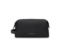 Kapten & Son Windsor All Black Trousse de Toilette 3 L Trousse de Voyage | Trousse de toilette voyage 3 L vegan & hydrofuge. Avec anse extérieure et poches zippées. Idéal maquillage et soin.