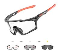 KAPVOE Lunette de Cyclisme Photochromique velo, UV400 Protection, TR90 matériau, Lunettes de Soleil Sportives Transparentes pour Hommes et Femmes, Adaptées pour le Cyclisme, la Course, la Conduite 04