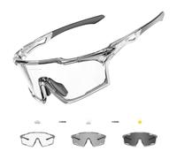 KAPVOE Lunette de Cyclisme Photochromique velo, UV400 Protection, TR90 matériau, Lunettes de Soleil Sportives Transparentes pour Hommes et Femmes, Adaptées pour le Cyclisme, la Course, la Conduite 12