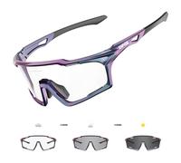 KAPVOE Lunette de Cyclisme Photochromique velo, UV400 Protection, TR90 matériau, Lunettes de Soleil Sportives Transparentes pour Hommes et Femmes, Adaptées pour le Cyclisme, la Course, la Conduite 10