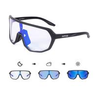 Kapvoe Lunettes De Soleil De Cyclisme Photochromiques Roses Ou Lunettes De Cyclisme Bleues Homme Lunettes De Vélo Vtt Lunettes De Sport De Vélo En Plein Air Uv400 - Type Bl-1l-02-Photochromic-1lens