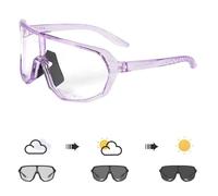 Kapvoe Lunettes De Soleil De Cyclisme Photochromiques Roses Ou Lunettes De Cyclisme Bleues Homme Lunettes De Vélo Vtt Lunettes De Sport De Vélo En Plein Air Uv400 - Type 1l-13-Photochromic-1lens