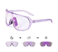 Kapvoe Lunettes De Soleil De Cyclisme Photochromiques Roses Ou Lunettes De Cyclisme Bleues Homme Lunettes De Vélo Vtt Lunettes De Sport De Vélo En Plein Air Uv400 - Type Pu-1l-13-Photochromic-1lens