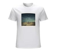 KAQlMAO Lord Huron T Shirt Lonesome Dreams Vinyl CD Cover White M