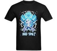 KAQlMAO Men's Undertale sans Do You Wanna Have A Bad Time Tshirt Black L