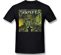 KAQlMAO Soulfly Men's Graphic Cotton Short Sleeve T-Shirt Black 3XL