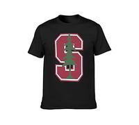 KAQlMAO Stanford University Men Adult Short Sleeve Black S