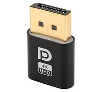 KAQNTUD Adaptateur d'affichage virtuel DP mâle 4K émulateur sans tête EDID 4K adaptateur d'affichage virtuel compatible Edid