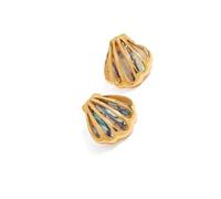 KAQNTUD Bijou unique sur le thème marin en coquille d'ormeau - Collier élégant - Accessoires en acier inoxydable - Boucles d'oreilles légères pour oreilles sensibles, taille unique, Comme décrit