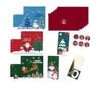 KAQNTUD Cartes De Noël Avec Enveloppes Ensemble Vœux Vacances Recyclables Pour Cadeaux D'entreprise Et D'affaires Cartes Noël Recyclables
