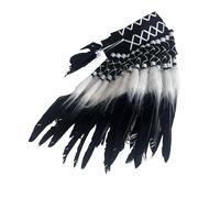 KAQNTUD Coiffe sympathique à plumes pour cosplay, festivals de musique, fêtes d'Halloween et mariages à thème