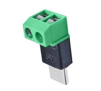 KAQNTUD Connecteurs de charge USB C amovibles 2P terminaux avec mécanisme de verrouillage à vis pour réparation et extension de câble OTG vers adaptateur de type C