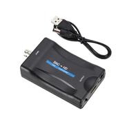 KAQNTUD Convertisseur d'interfaces BNC vers multimédia de sortie 1080p pour vidéo analogique à partir de caméras de vidéosurveillance et magnétoscopes avec cordon d'alimentation USB