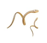 KAQNTUD Ensemble de bracelets ouverts et bagues tendance en forme de serpent pour un usage quotidien, As show