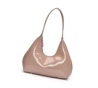 KAQNTUD Luxueux sac à bandoulière en polyuréthane tendance avec finition brillante pour le shopping et les rendez-vous galants, Tel que montré, Taille unique
