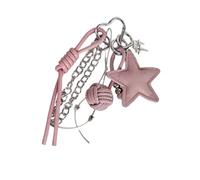 KAQNTUD Pendentif exquis en forme d'étoile avec nœud papillon fait à la main pour la décoration de sac à dos et les ambiances de la maison, Tel que montré, taille unique