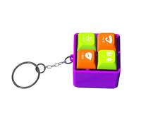 KAQNTUD Porte-clés avec interrupteur de clavier à thème antique - Gadget portable pour soulager le stress avec porte-clés en bois culturel inspiré des poissons