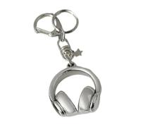 KAQNTUD Porte-clés en alliage robuste pour clés de sac à dos ou téléphone Motif dégradé de musique, Argenté., taille unique