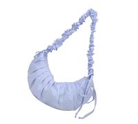 KAQNTUD Sac à bandoulière élégant avec cordon de serrage plissé et sangle réglable pour femme pour un usage quotidien, bleu, Taille unique