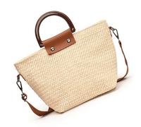 KAQNTUD Sac de plage en paille pour femme, sac à bandoulière tendance, sac à bandoulière tissé à la main, sac de messagers pour femme, sac de shopping, sac de rendez-vous, Tel que montré, Taille