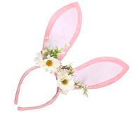 KAQNTUD Serre-tête à oreilles de lapins sur le thème du printemps pour Pâques - Pour carnaval et fête - Pour tous les âges
