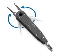 KAQNTUD Trousses d'outils de poinçonnage pour téléphone télécoms RJ11 réseau Ethernet Cat5 RJ45 Cordon Prise de réseau Outil de prise de réseau Poignée ergonomique