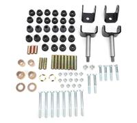 Kar Ensemble de douilles avant et arrière Bras à Lame Lourd Suspension Kit Remplacement pour Club Car DS Gaz Chariot électrique 1993 et plus tard 84 Pièces Métal