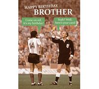 KAR3290 Carte d'anniversaire humoristique pour frère Inscription Happy Birthday Brother