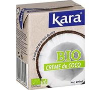 KARA - Creme De Coco Bio (Brique) 200Ml - le Lot De 4