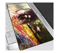 Kara no Kyoukai Tapis de Souris XL 800x300mm Hydrorésistant Anime Mouse Pad Grand Tapis de Souris Gamer avec Base en Caoutchouc Anti-Glissant Surface Texturée pour Ordinateur et PC, D