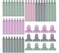 KARAA Ensemble de 48 Pcs Multicolor Clip de Fermeture, Pince Sachet Alimentaire, Etanchéité Clips Alimentaire Fermeture Sachet Clips pour Aliments Emballage Cuisine Collations Stockage