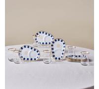 Karaca Belem Bleu marine Ensemble de verres à thé 12 pièces