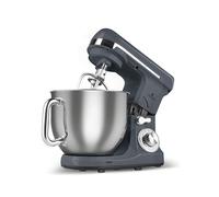 Karaca Blendburst Robot Cuisine Multifonctions 1400W, 6 Vitesses, Robot Pâtissier Bol en Acier Inoxydable 5,7L, Pétrin en Fonte, Fouet, Crochet, Couvercle Anti-Éclaboussures, Gris