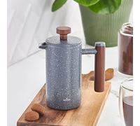 Karaca Cafetière à Piston Double Paroi en Marbre Gris Marron Foncé 350 ml