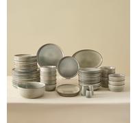 Karaca Earth Collection Skal Service de Vaisselle 55 Pièces pour 12 Personnes, Grès, Compatible Lave-Vaisselle & Micro-Ondes