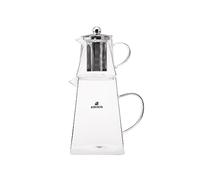 Karaca Giza Théière en verre Pot à eau, Convient pour les systèmes de cuisson au gaz et à l'électricité, Théière, Caydanlik,et Set de théière, Teapot