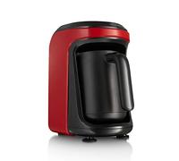 KARACA Hatır Hups Machine à café turque Pour 5 personnes, Rouge, 535 W, Machine à chauffer le lait, Machine à café automatique, Moka turc, Chocolat chaud, Café instantané au lait, Chauffer le lait