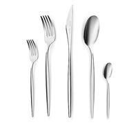 Karaca Lizbon Ménagère 60 pièces, Pour 12 personnes, set de couverts en acier inoxydable 18/10, passe au lave-vaisselle, parfait pour un usage quotidien, qualité premium