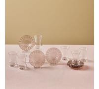 Karaca Luna Cay Bardagi Lot de 12 verres à thé, turcs, pour 6 personnes, verres à thé et soucoupes, marron clair moderne