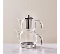 Karaca Panora Maxi Théière en verre avec base à induction