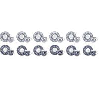 KARACA Peyker Set de tasses à café pour 6 personnes, 85 ml - Du style pour un café parfait (Lot de 2)