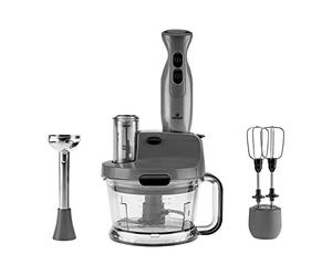 Karaca Pro-Multimax Space Robot de cuisine puissant multifonction avec bol de 800 ml et possibilités d'utilisation polyvalente Gris 2000 W