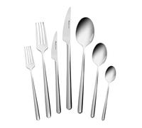 Karaca Sedir Set de Couverts 84 Pieces en Inox, Menagere 12 Personnes, Argent Luxe Couteaux, Fourchettes & Cuillères, Couverts de Table Résistant à la Rouille, Compatible Lave-vaisselle